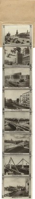 Москва. [Миниатюрный фотоальбом-раскладушка]. [М.]: Производство фото-фабрики «Турист»; Профиздат, [1930-е].